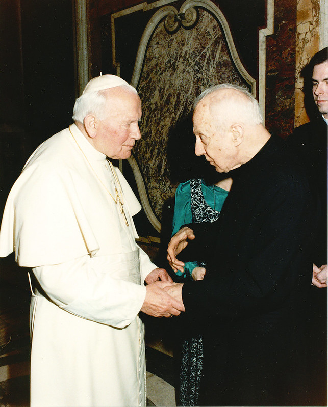 Pope John Paul II with Fr. John Harden