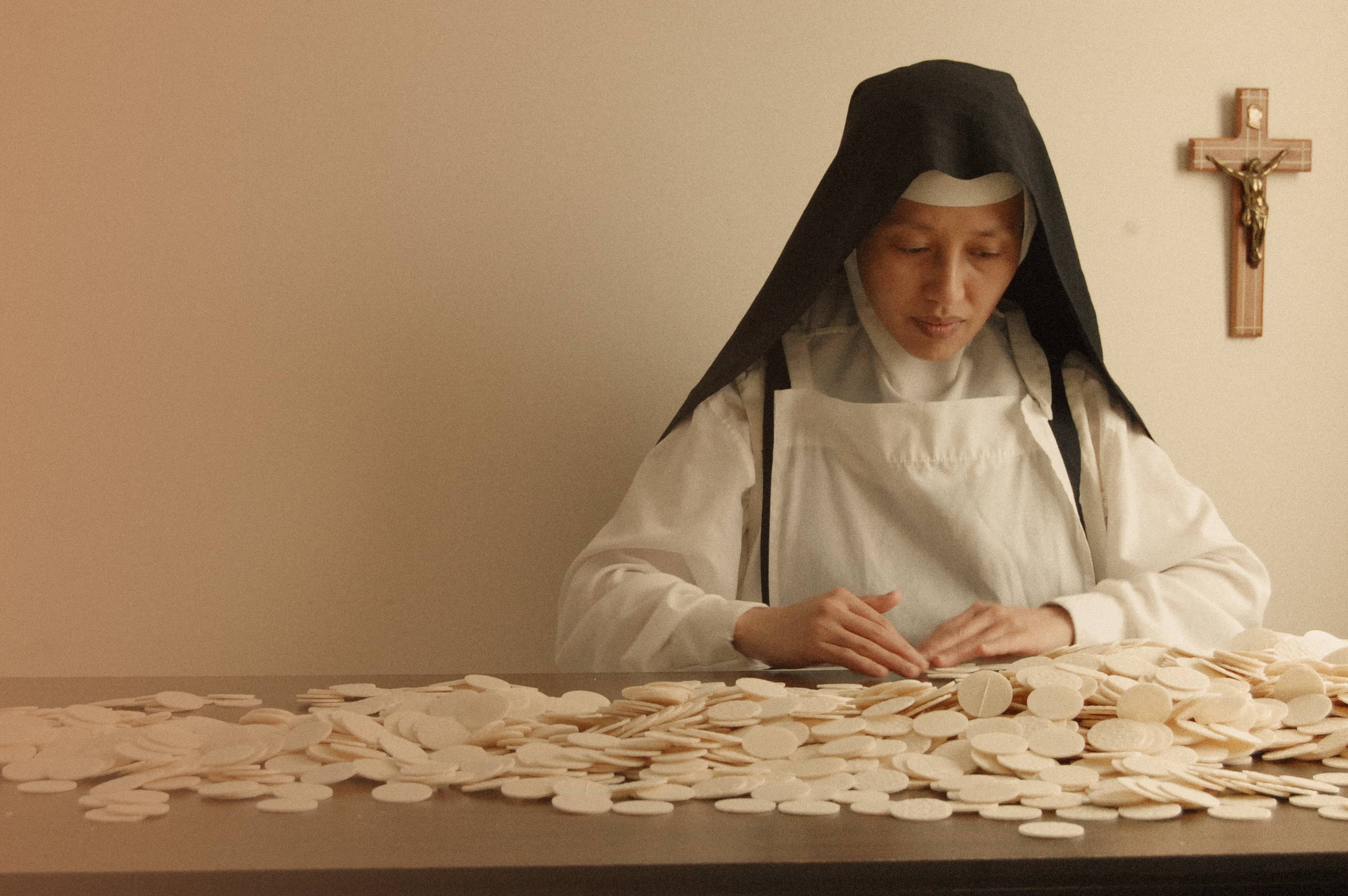 Sorting Communion bread wafers